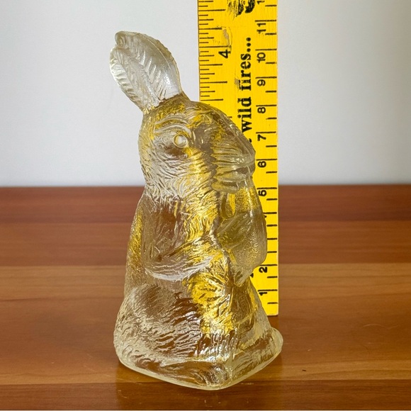 Vintage Glass Bunny Rabbit With Carrot Candy Holder - Picture 10 of 12